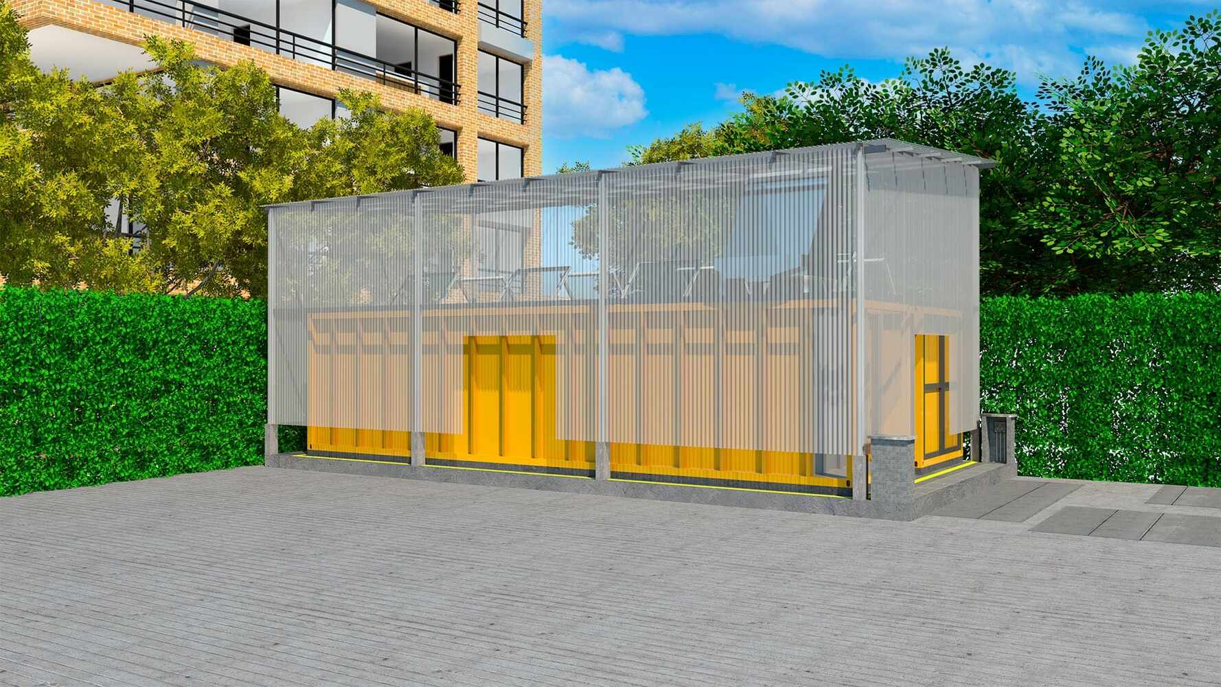 planta biobox con cubierta